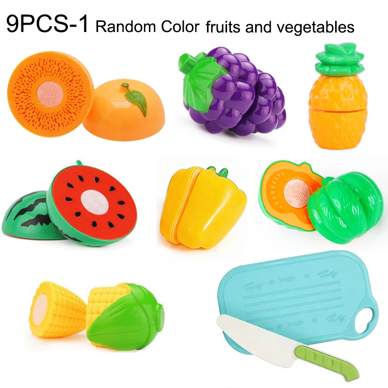 Kinder Rollenspiel Obst-Schneidespiel Simulationsküchen-Spielzeug Pizzazubereitung Gemüse Kochset Mädchen Interaktives Spielzeug Geschenk – Detail 7