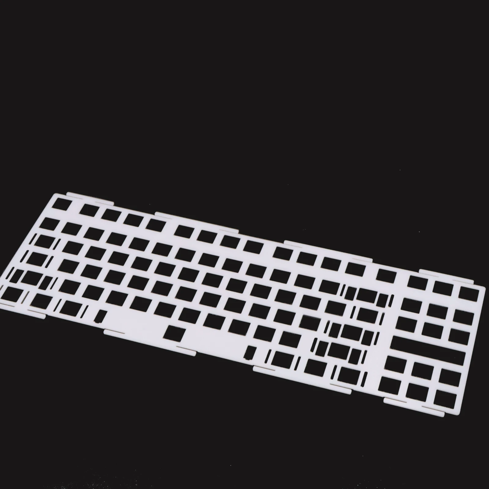 Tiger80 Keyboard Positioning Plate PC POM Fr4 White Black Plate Tiger80 Keyboard DIY Plate