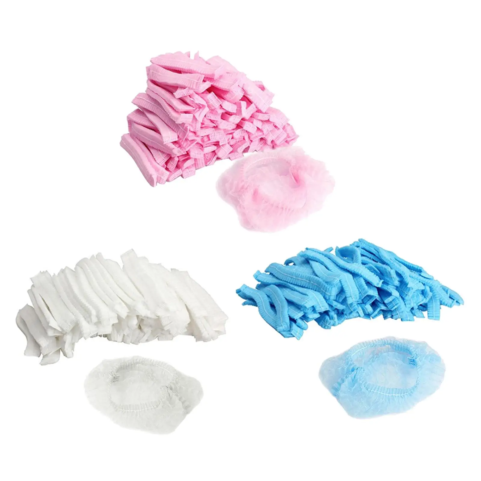 300pcs/pack Disposable Hair Nets Covers Kitchen Industrial Catering Hats