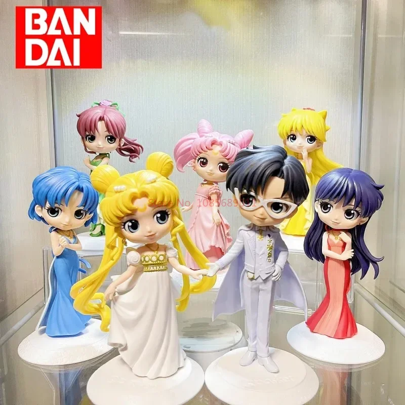 Новая Оригинальная фигурка Bandai Qposket Сейлор Мун Аниме модель куклы из ПВХ милые моряки на свадебном платье Принцесса Zanidi кукла подарок для девочки