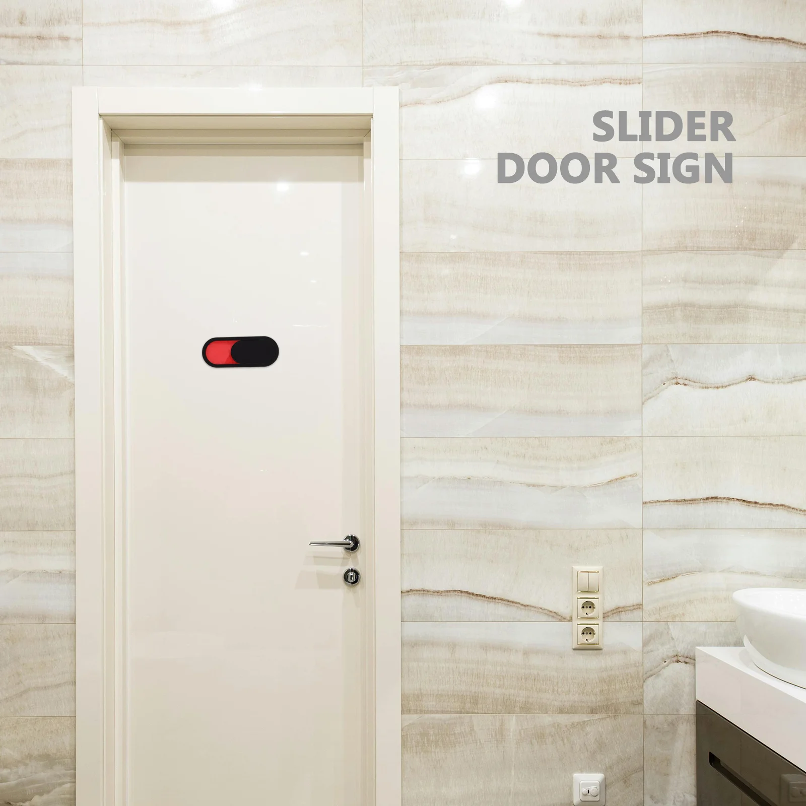 

4pcs Identifier Sign For Toilet Door Slide Privacy Indicator Sturdy Organic Glass In Use Vacant Occupied Room Signboard