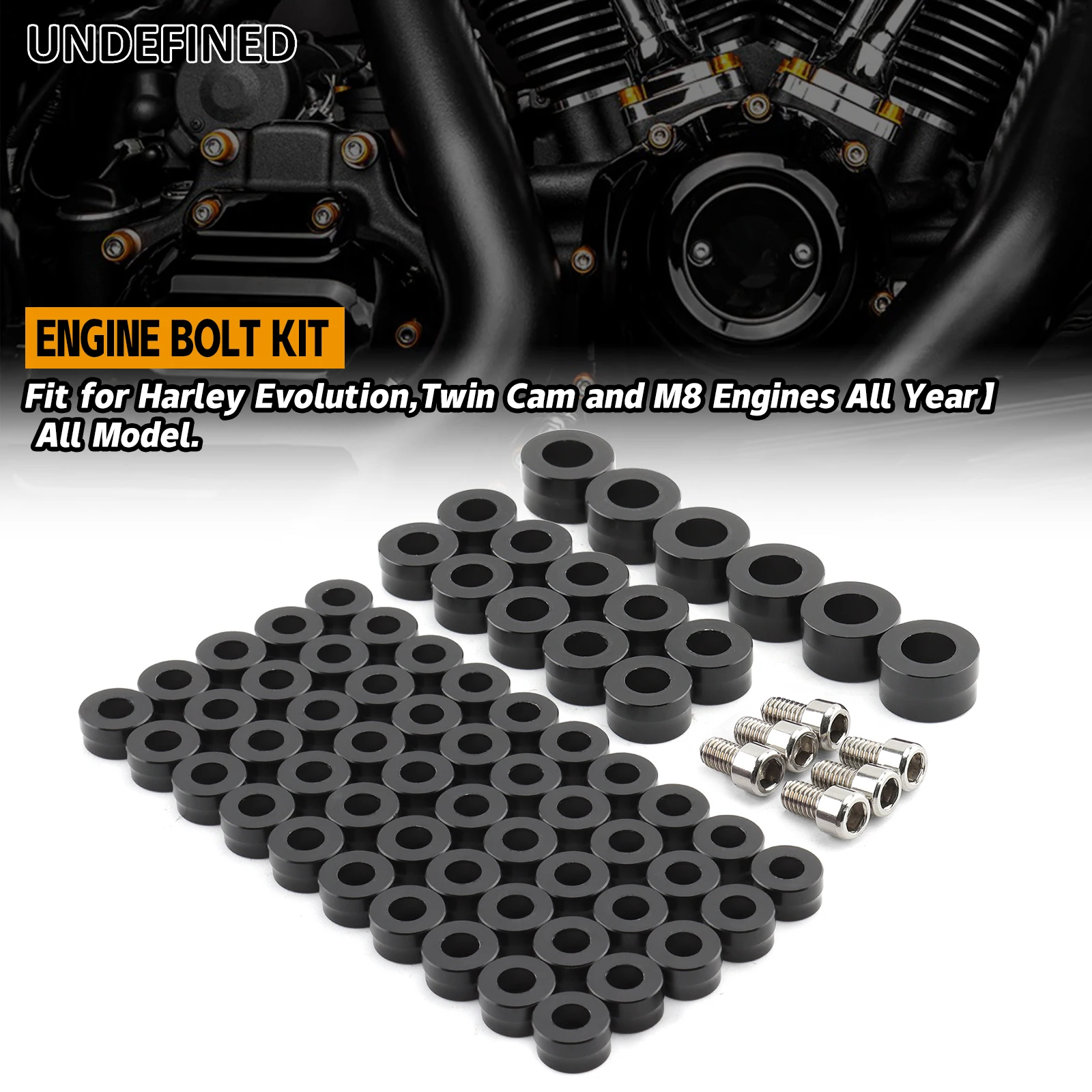 

Motorcycle Bolt Covers Engine Primary Motor Toppers Cap for Harley M8 Twin Cam Touring Street Glide Sportster Dyna Softail
