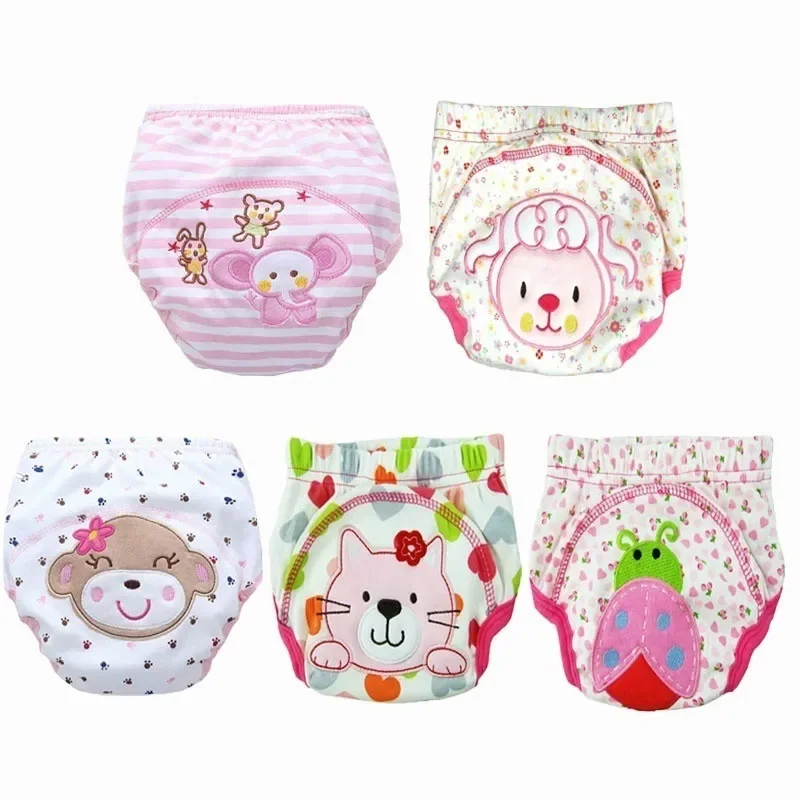 6pc pantaloni da allenamento per bambini nuovi bambini studio pannolino intimo mutandine per l\'apprendimento infantile pannolini per cartoni animati