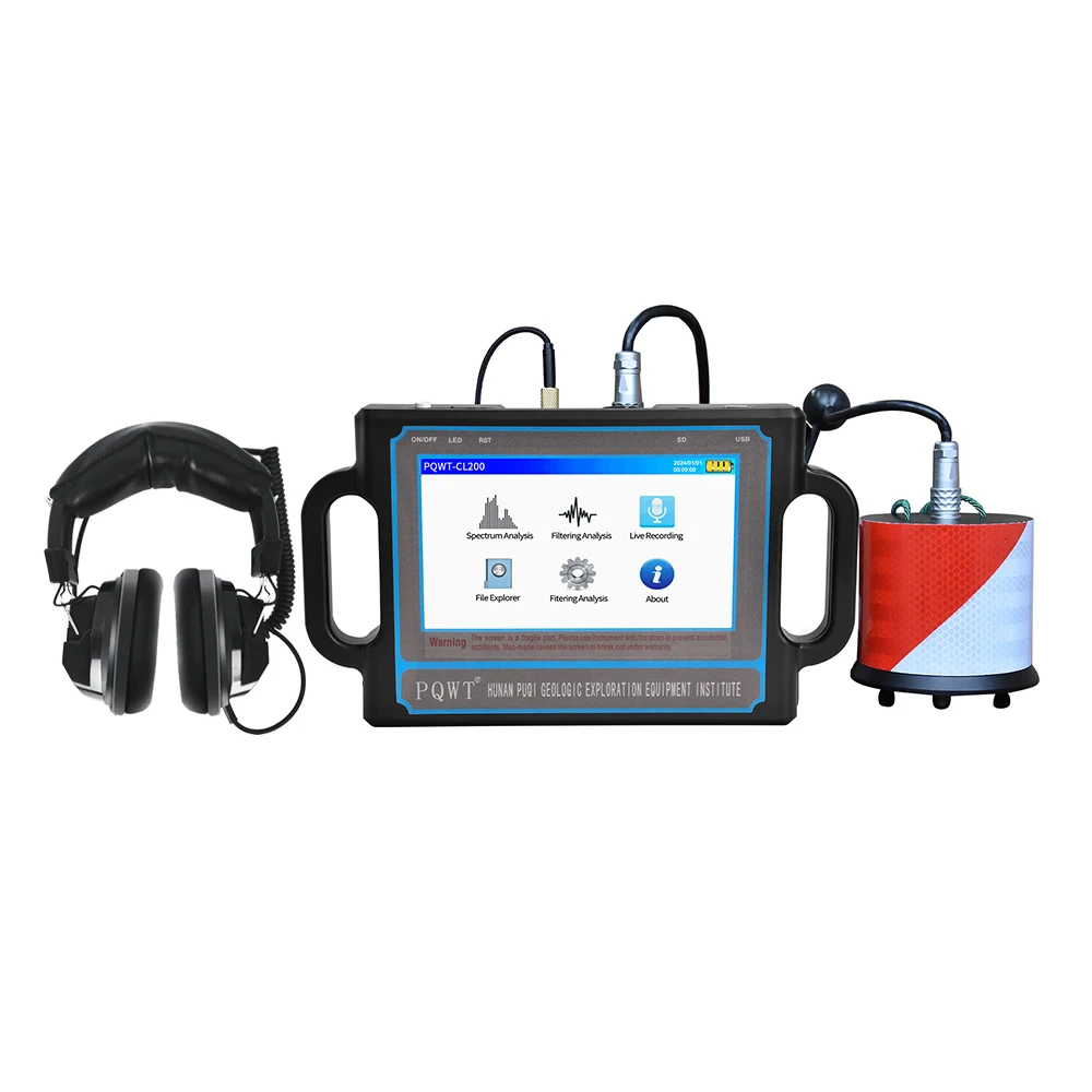 Portable Underground Water Leak Detector PQWT-CL400 Powerful Data Process in Finding Pipe Leakage 4M