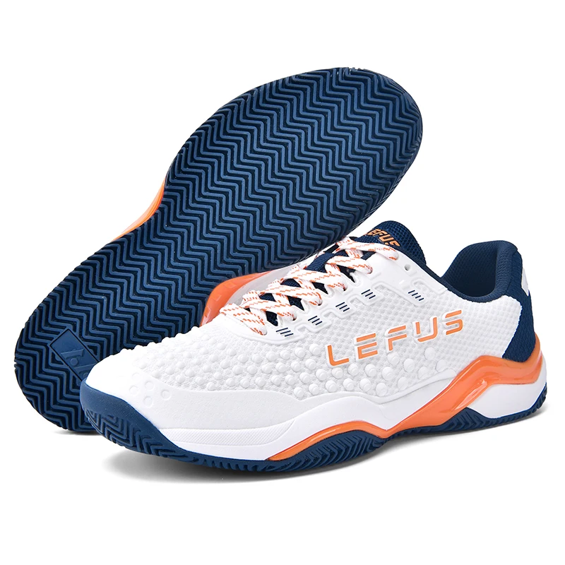 

Men Women Breathable Badminton Shoes Large Size Blue Gray Tennis Sneakers for Gym Walking Training Shoes