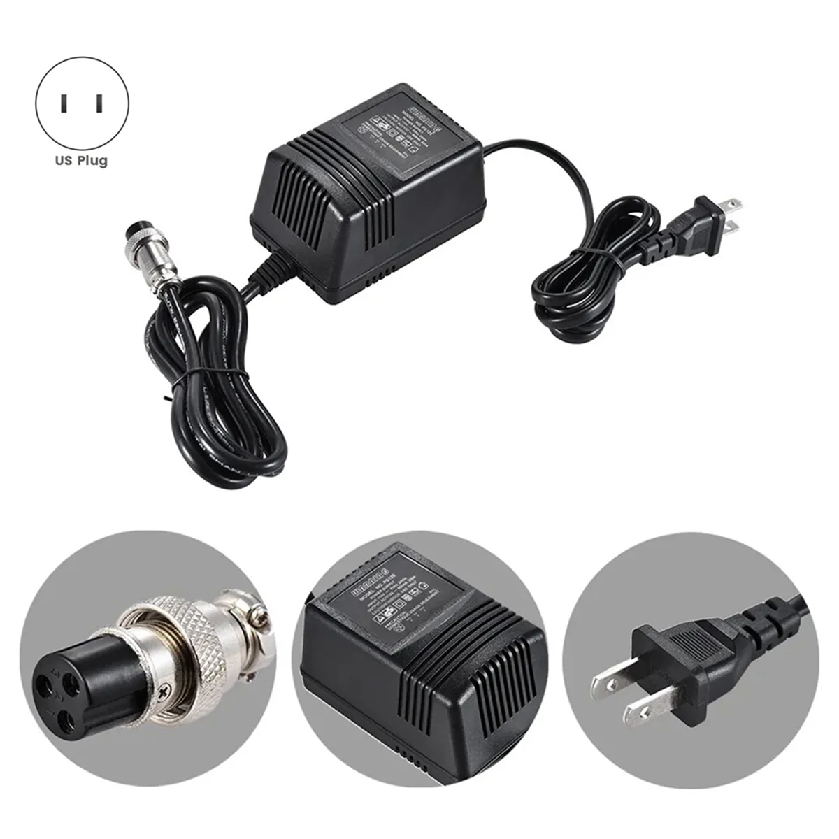 Adaptor daya F4 15V Mixer konsol Mixing Power Supply AC Adapter 3-Pin konektor US PLUG