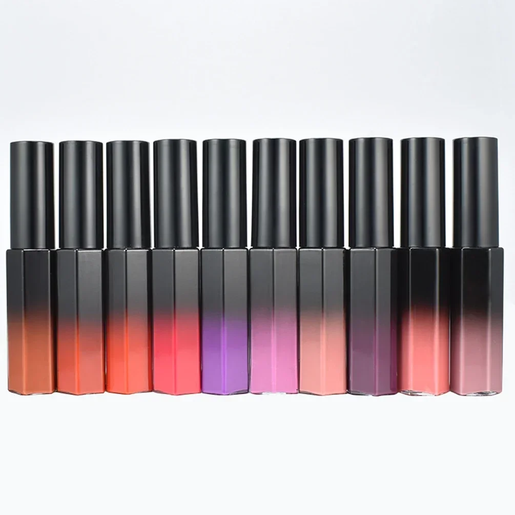 

Private Label Lipgloss Custom Bulk Moisturizing Hexagon Gradient Lip Gloss Base Glaze Shimmer Oil Waterproof Moisturizier Makeup