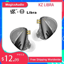 KZ X Angelears bilancia Monitor IEMs per auricolari In-Ear HiFi dinamico ad alte prestazioni ad altissima frequenza con cavo sostituibile 0.75