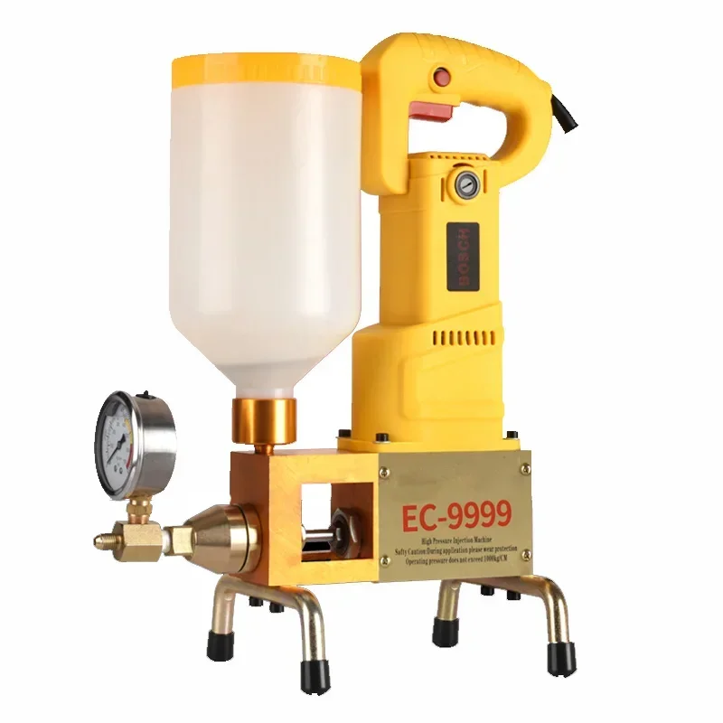 220v New High Pressure Waterproof Grouting Machine 910W/1100W Injection Pump Epoxy/Polyurethane Foam Grouting Liquid Leakage Too