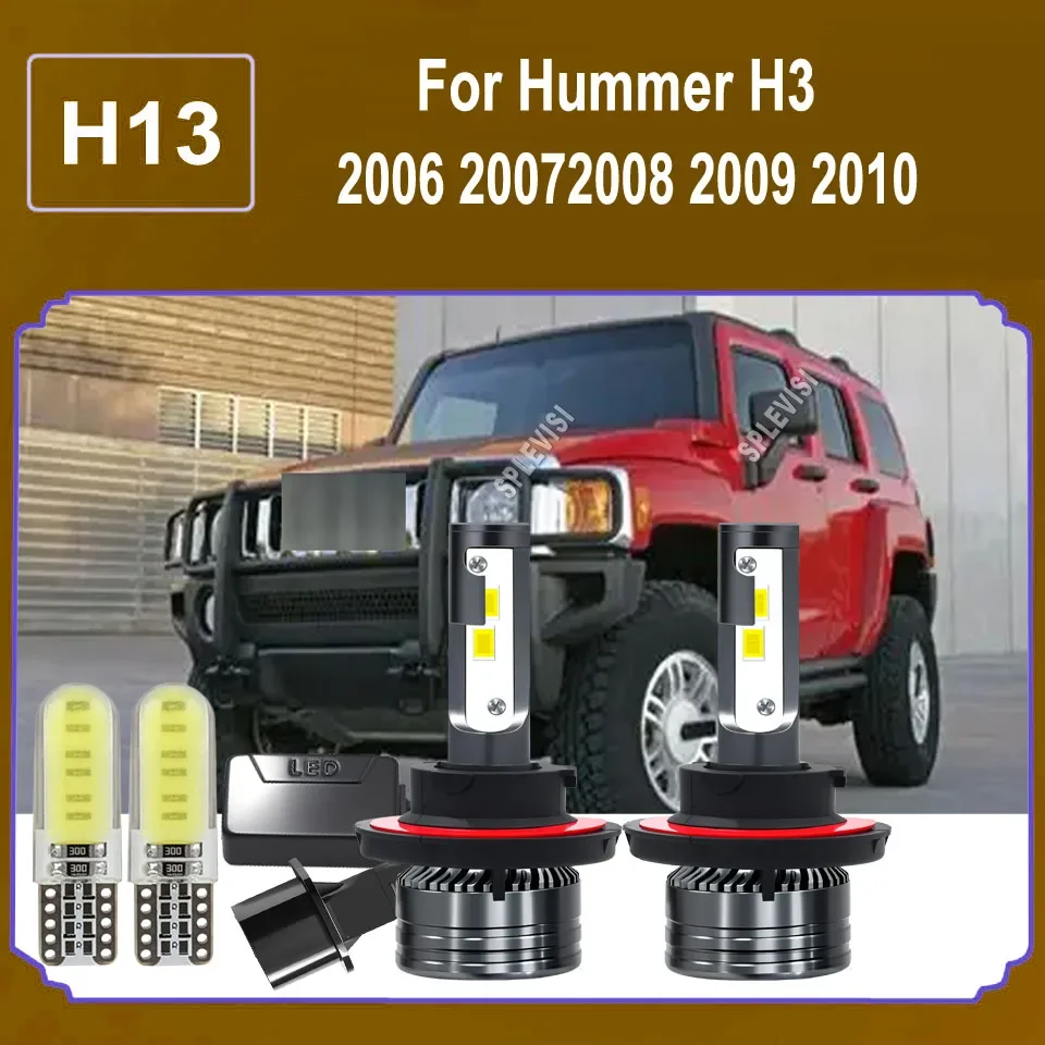 9008/H13 LED 12v 180W Headlights Headlamp High Low Beam, 6500K Daylight, 50,000 Hours For Hummer H3 2006 2007 2008 2009 2010