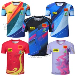 New Men Women Team Table Tennis Shirts Tops Children Ping Pong Clothes Table Tennis Jerseys Shorts Sport Kit Girls Tennis Shirts