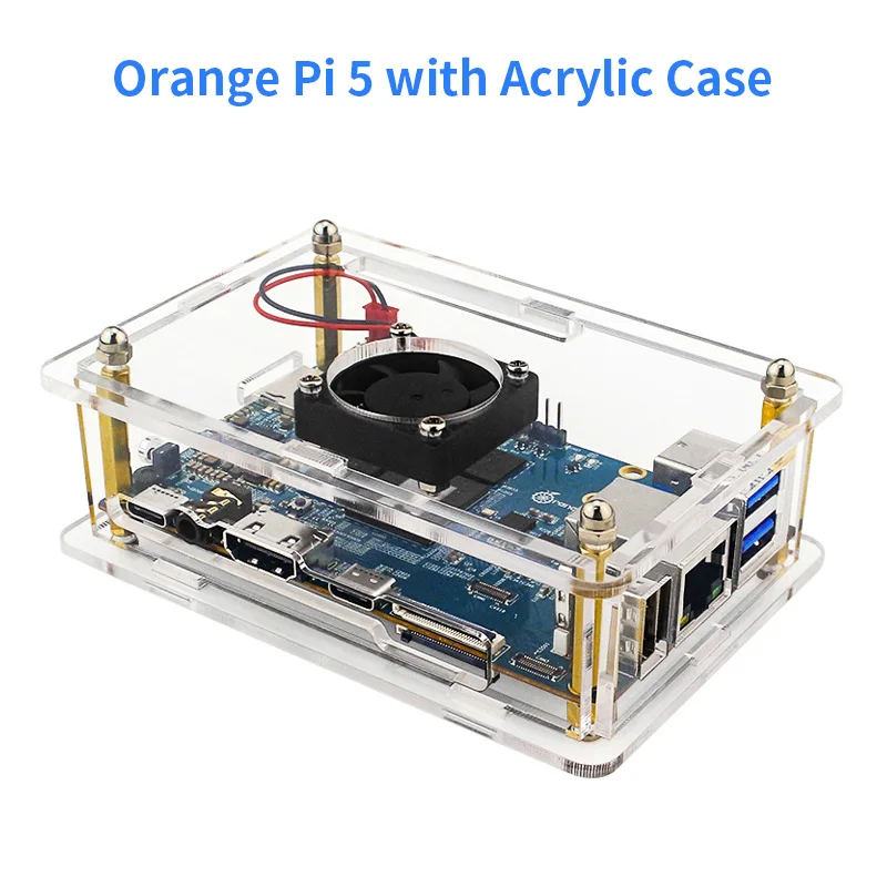 Laranja Pi-Computador de Placa Única, Rockchip RK3588S, Módulo PCIE, WiFi Externo, BT, Gigabit Ethernet, Run Android, SO Debian, 16GB RAM