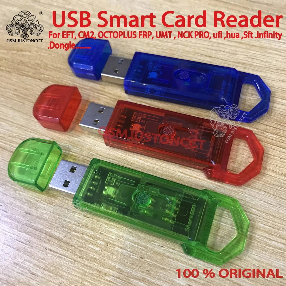 Original High Speed USB Smart Card Reader for EFT, CM2, OCTOPLUS FRP, UMT , NCK PRO, Ufi, Hua, Sft. Infinity. BB5.Dongle.