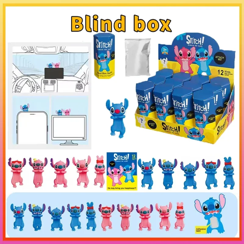 

Stitch Souny Angel Blind Box Birthday Party Mysterious Cute Anime Character Christmas Collection Model Fan Doll Kids Gift Toys