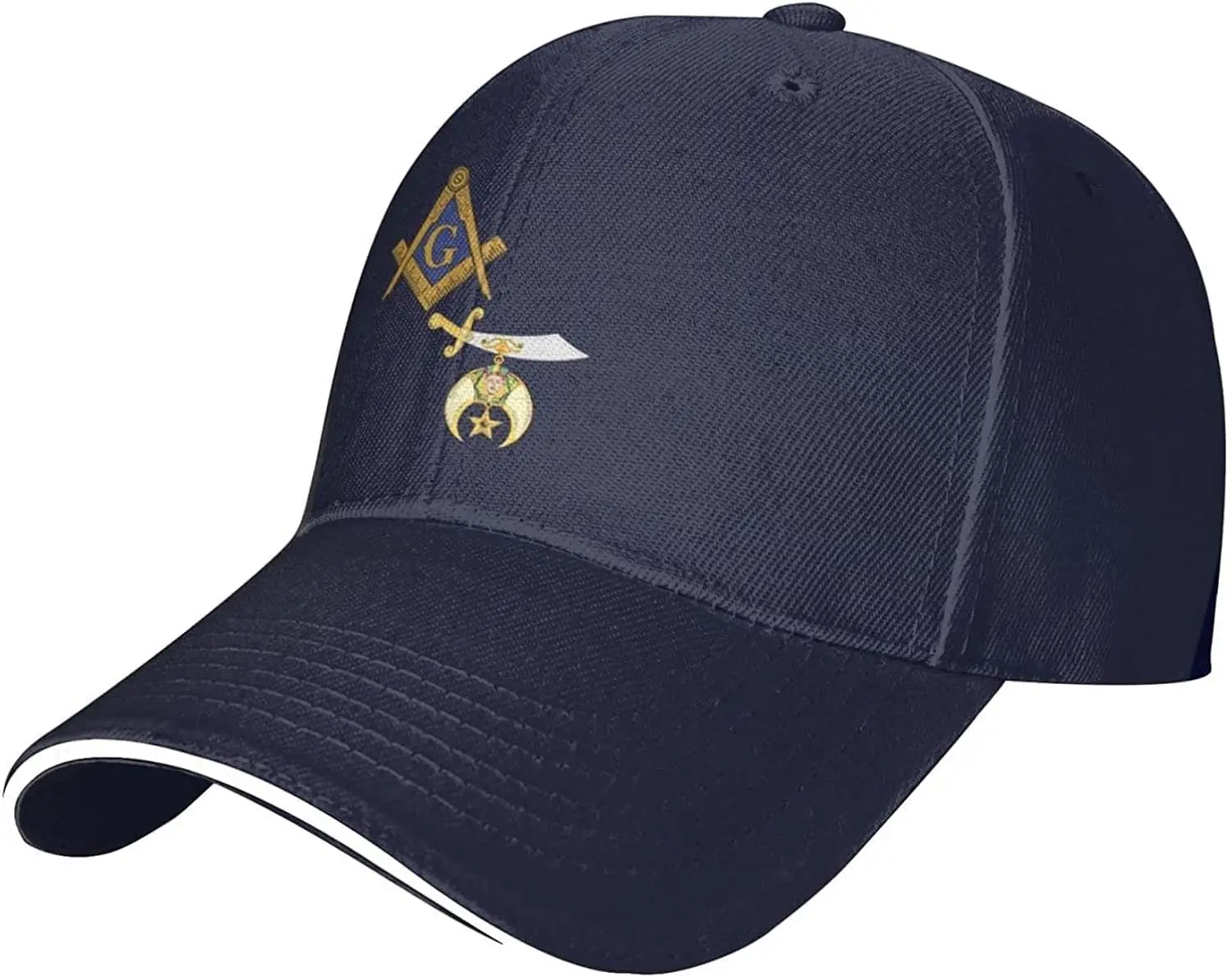 Mason Shriner Split Masonic Shrine Noble Gift Gifts Black Trucker Hat Snapback Hat Baseball Cap for Men Women