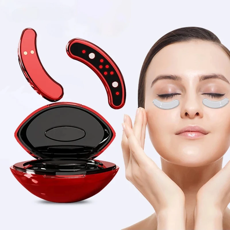 Mini Eye Massage Beauty Device Red Light Microcurrent Tightening Eye Fine Lines Improving Dark Circles Eye Beauty Device OEM Eye