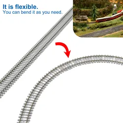 Parafusos flexíveis dos joiners do trilho, HP27HO modelo Railway, HO escala 1:87, 46cm, 5 PCes 10 PCes