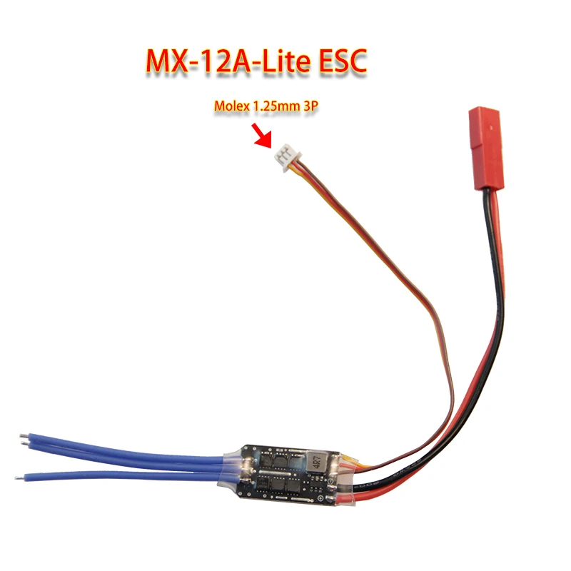 ESC senza spazzole BLS BEC 2S-3S MX-12A-LITE leggero ed efficiente per micro aeromodelli F3P