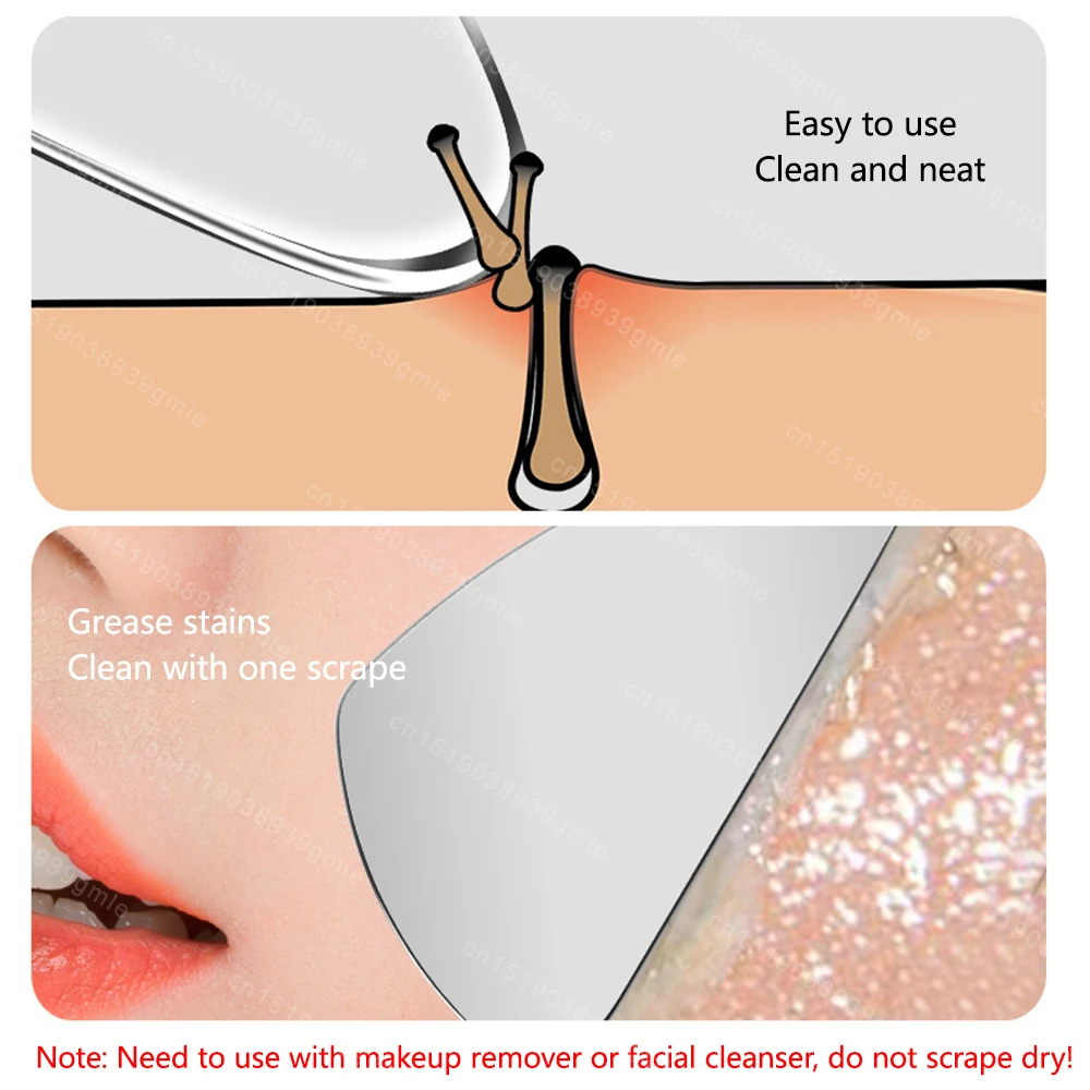 Stainless Steel Skin Scraping Face Massage Skincare Tool Guasha Scraper Lifting Anti Wrinkle Gua Sha Body Neck Care Massager