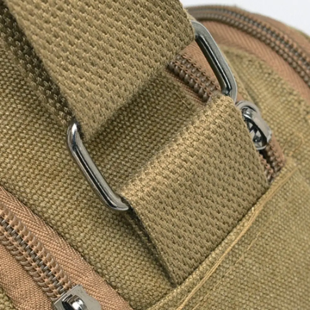 

Large Capacity Outdoor Shoulder Bag Canvas Adjustable Climbing Storage Bag Breathable Durable Travel Tool Bag Fitness