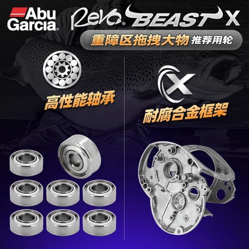 Neue Abu Garcia Metall-Baitcasting-Rolle mit 18KG Maximaler Bremskraft, Hochgeschwindigkeits- und Niedriggeschwindigkeits-Schutzlager, Robuste Salzwasser-Angelrolle – Detail 5
