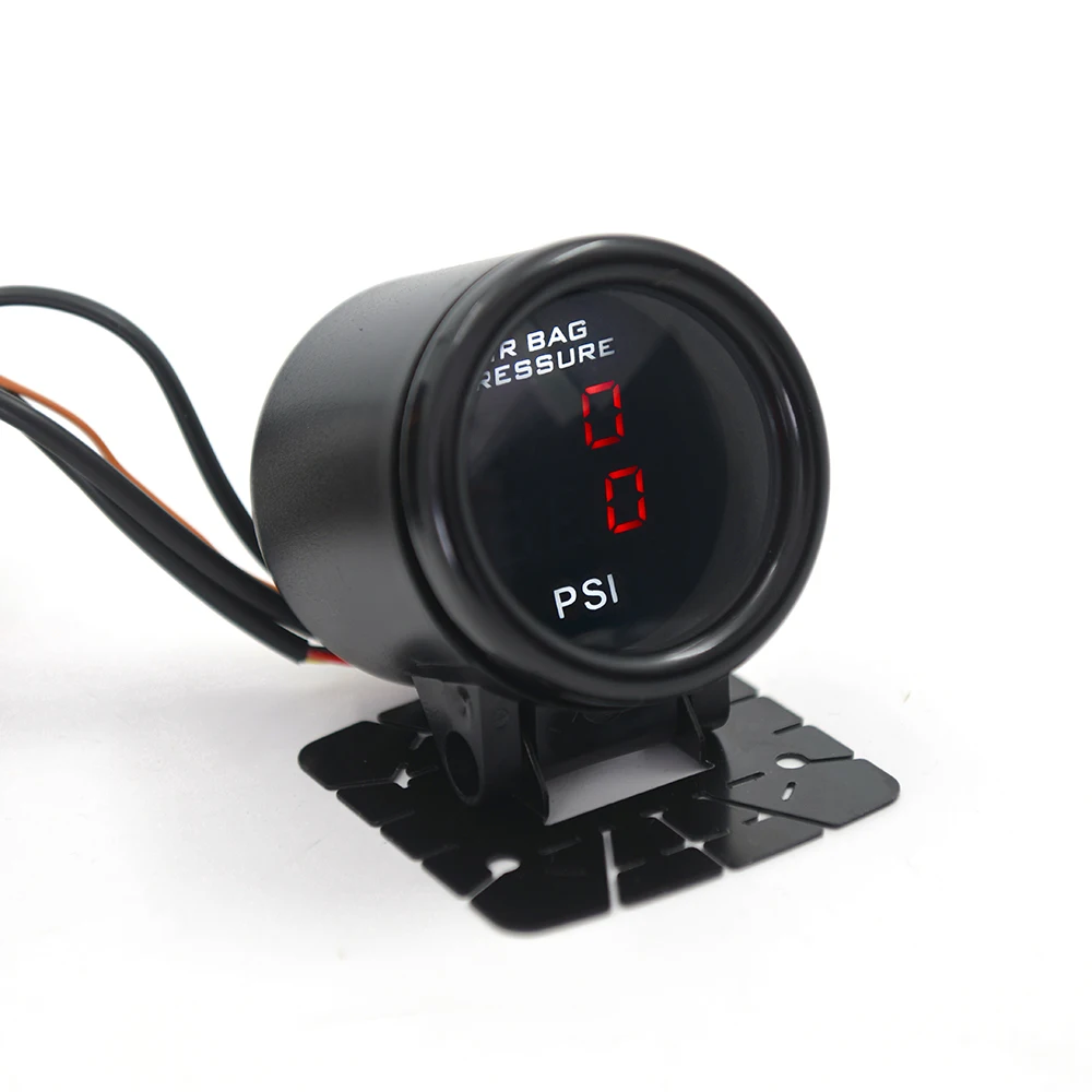 

2 in 1/3 in 1 52mm Automotive Air Pressure Gauge - Red & Blue LED Display 0-232PSI with Bracket