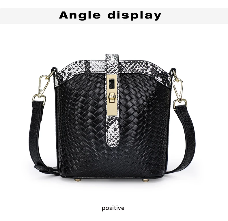Echte Leder-Bucket-Bag für Damen, Schulter-Crossbody-Tasche aus Rindsleder, 2026 Neuer Trendiger Lässiger Vielseitiger Sommer-Damen-Mini-Bag – Detail 9