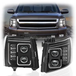 DOT Led Headlight for Chevy Silverado 1500 2007 2008 2009 2019 2010 2011 2012 2013 DRL Turn signal Lights for Chevy Accessories