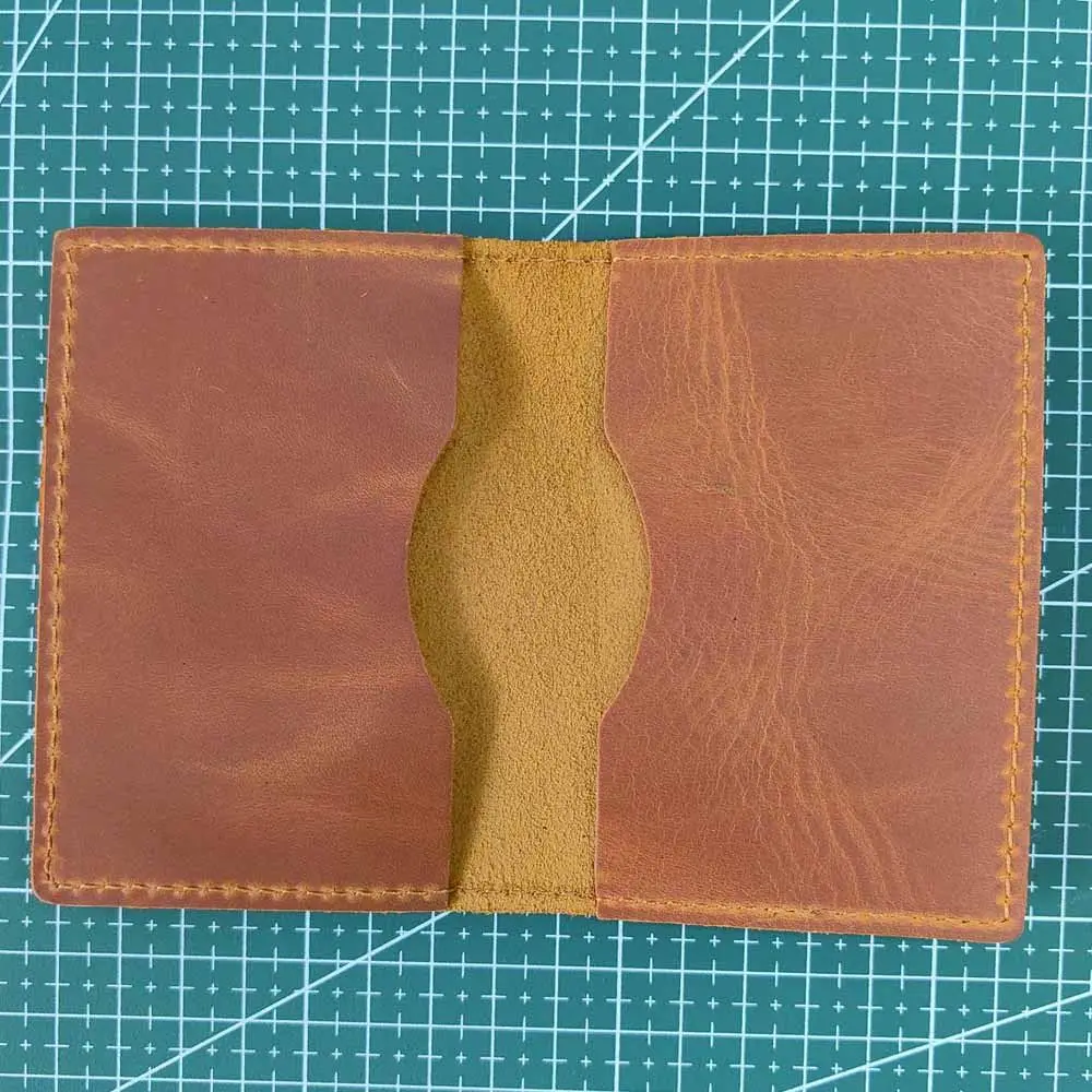 Handmade Genuine Leather Cardholder Crazy Horse Ultra Slim Credit Card Case Full Grain Compact Card Organizer Daily Carry