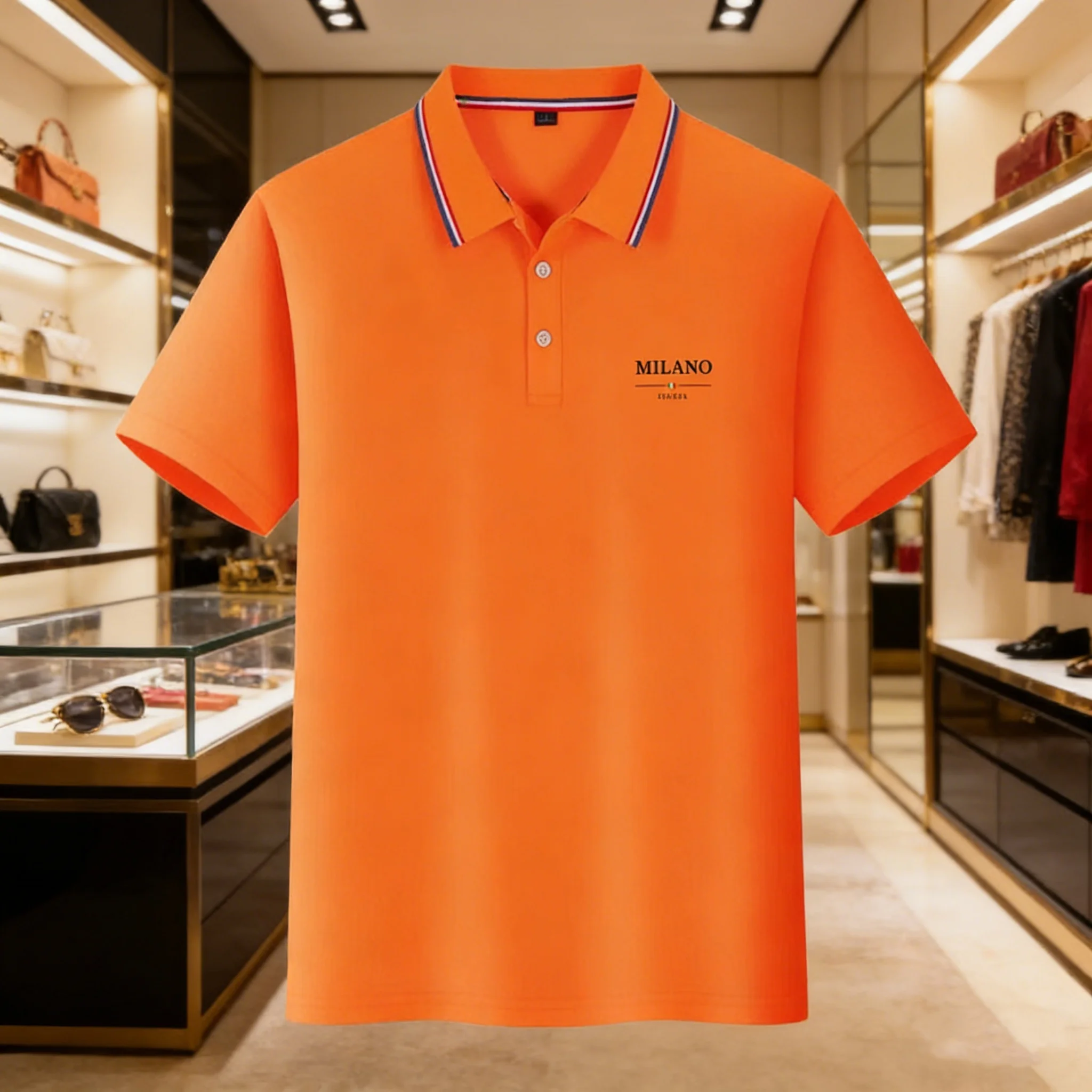 2026 New Summer Style Men's Casual T-shirt, Quick Drying Short Sleeved Golf Shirt, High-quality Plus Size