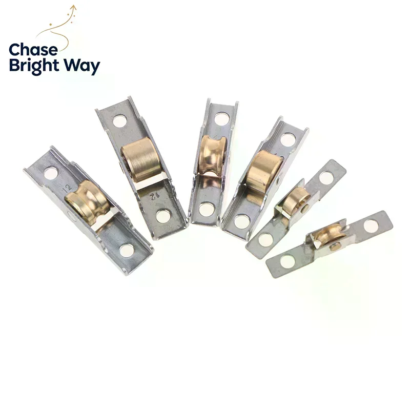 1pc Stainless Steel Window Pulley Glass Upperand Down Pulleys Wheel Sliding Door Roller Runner Mute Wheel Track Pulley Furniture