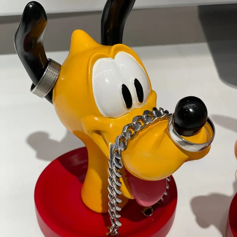 Disney Pluto Goofy Anime Cartoon Figure Glasses Frame Desktop Model Sculpture Ornaments Home Storage Decoration Birthday Gift