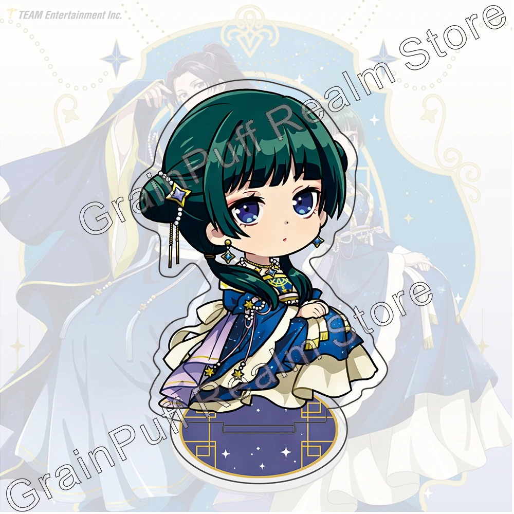 The Apothecary Diaries Chibi Cute Acrylic Stand & Keychain Set Starry Night Maomao Jinshi Figure Key Ring Combo Gift image 3