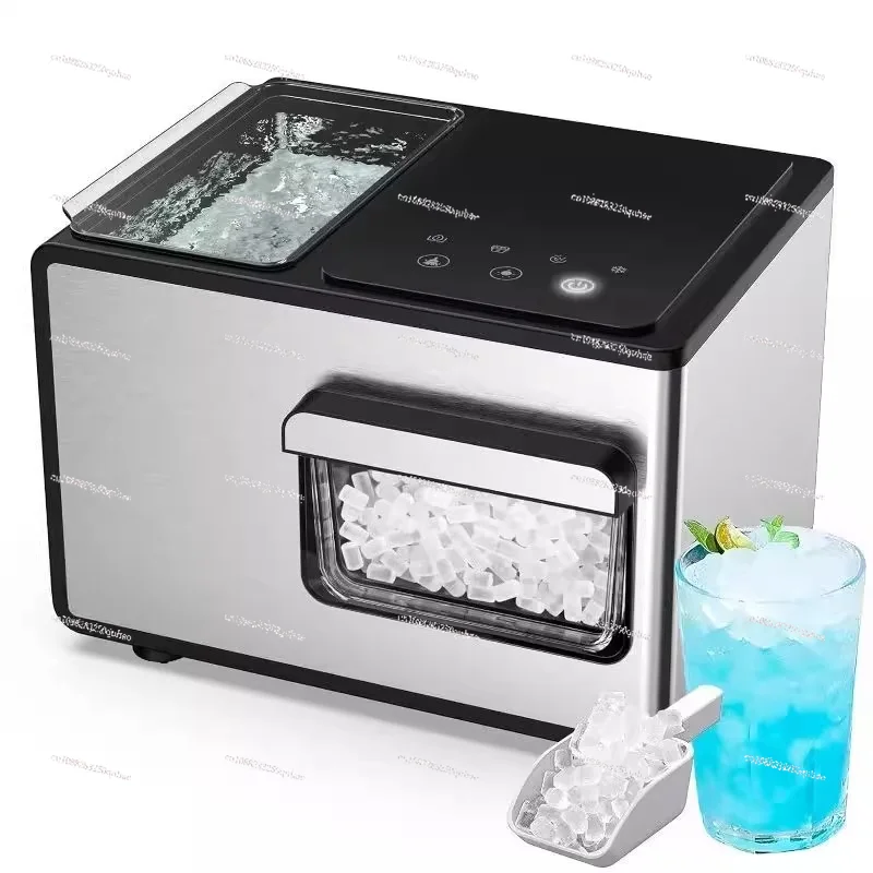

Nugget Maker Machine Countertop 40Lbs/24H With Chewable Sonic Ice Self-Cleaning Function Kid-Friendly Design