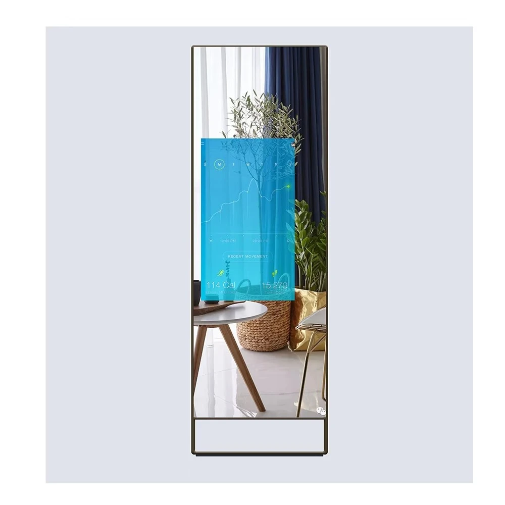 Home gym 32-inch ultra-thin smart touch screen fitness mirror digital indoor sports LCD display