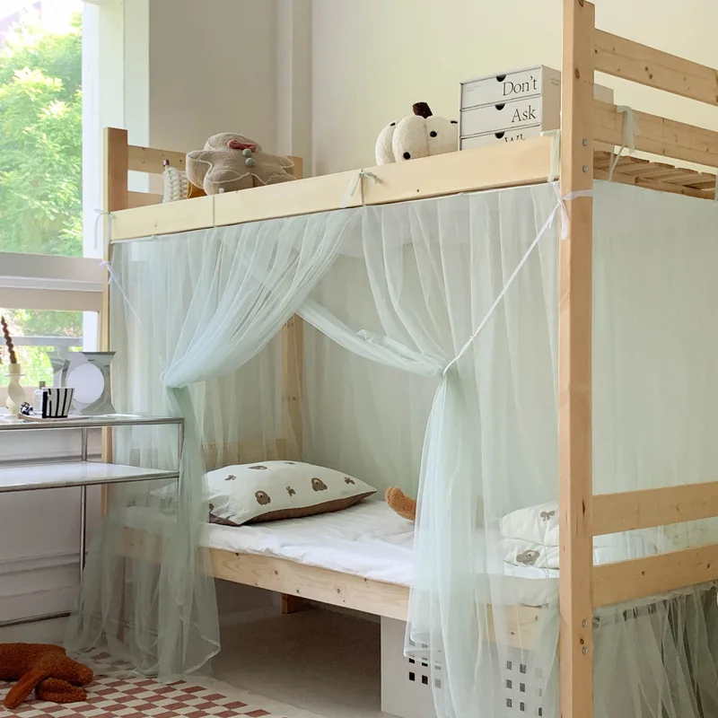 Mosquito net for student dormitories, summer dust-proof canopy for upper and lower bunks, single bed, suitable for university do