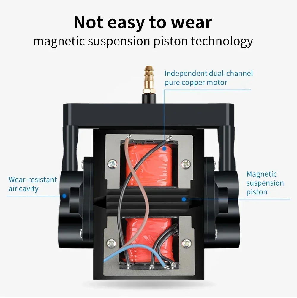 Universal Air Pump for NEJE, DIMIFUN and other Laser Engravers - Includes 28W 60L/min Auxiliary Nozzle Kit view 6