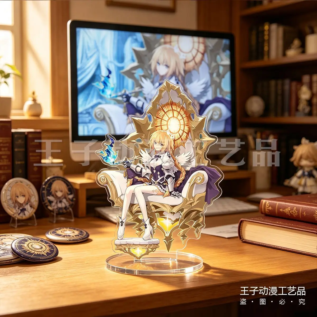 Anime Doujin Stand Figure Fate/Grand Order Metatron Jeanne Acrylic Model Plate Cosplay Collection Desktop Decor Gifts New TTS