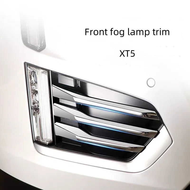 Fit For Cadillac XT5 2017-2022 ABS Matte front fog lights/Rearview mirror rain eyebrow trim/Door bowl exterior accessories