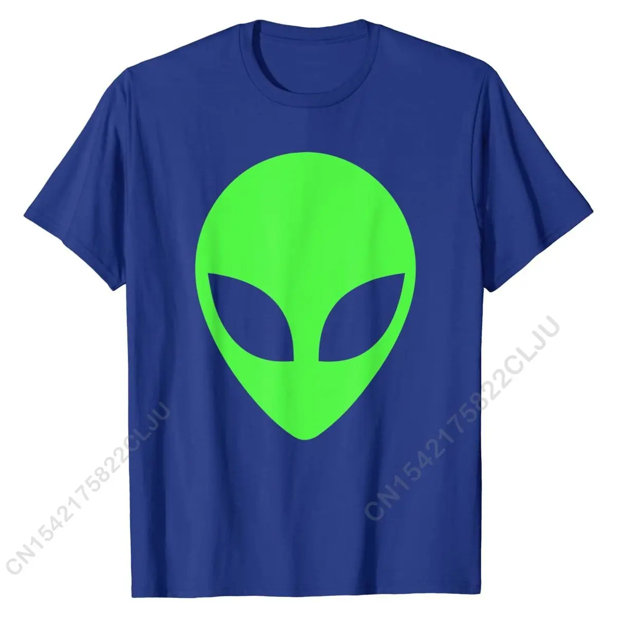 Green Alien Head 90\'s Style Funny Alien T-Shirt 3D Printed Tshirts For Men Cotton T Shirt Cool Faddish