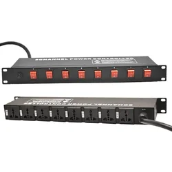 Professional 8 Channel High Power Equipment Power Supply Controller Independent Air Switch Power Sequencer Overload protection