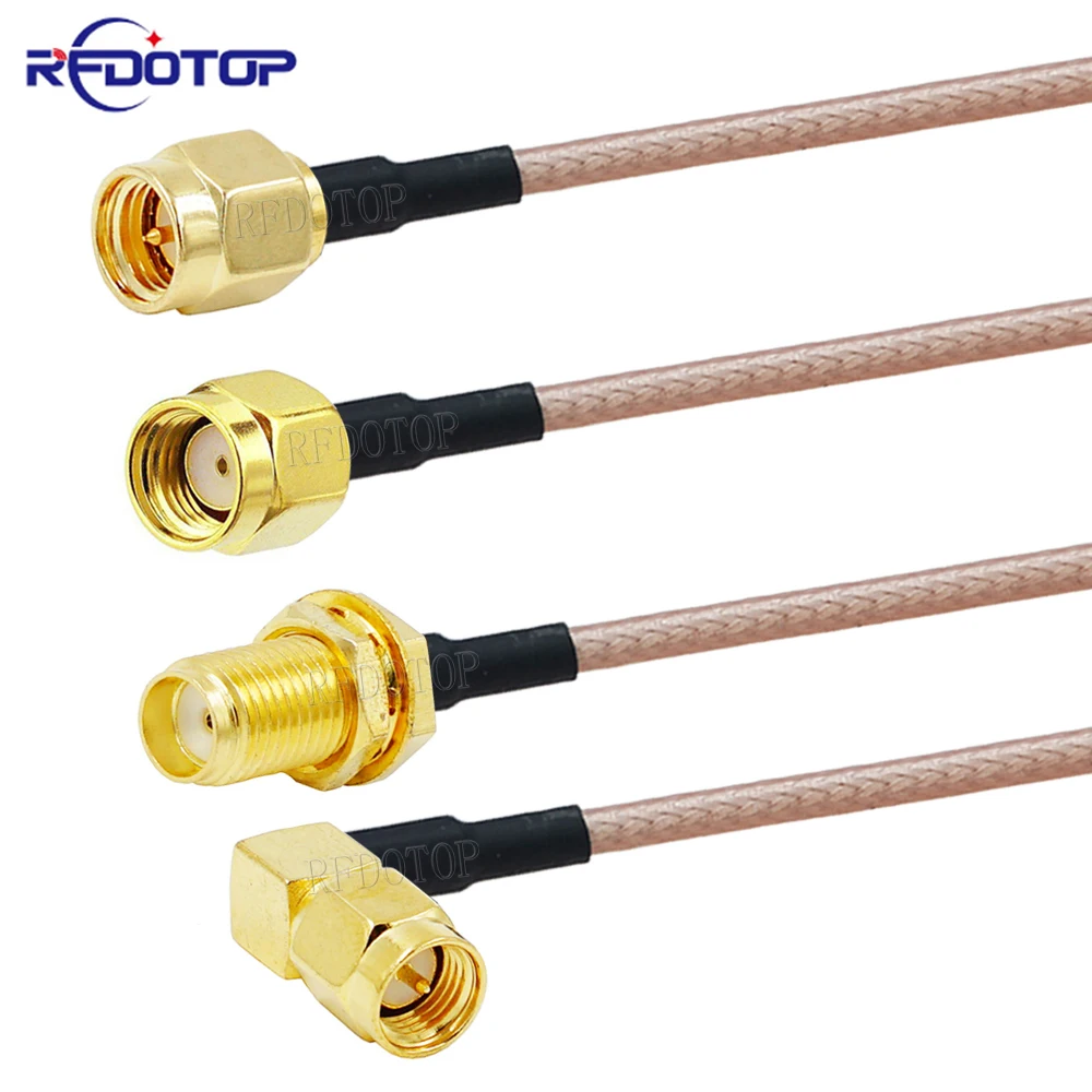 RG316 SMA Extension Cable SMA Type Male Plug to Female Jack Connector 50 Ohm RG-316 RF Coaxial Cable Antenna Coax Cable 5cm-30m