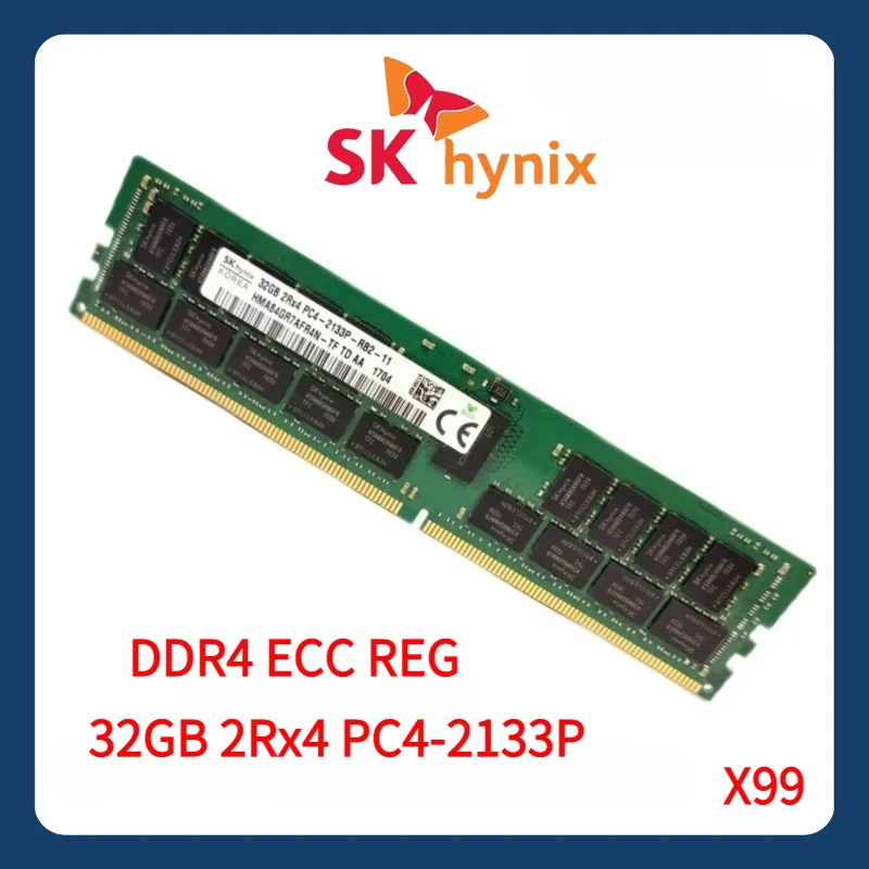 

SK hynix 32GB 2Rx4 PC4 2133P DDR4 2133MHz ECC REG RDIMM RAM 32G Server memory X99 use