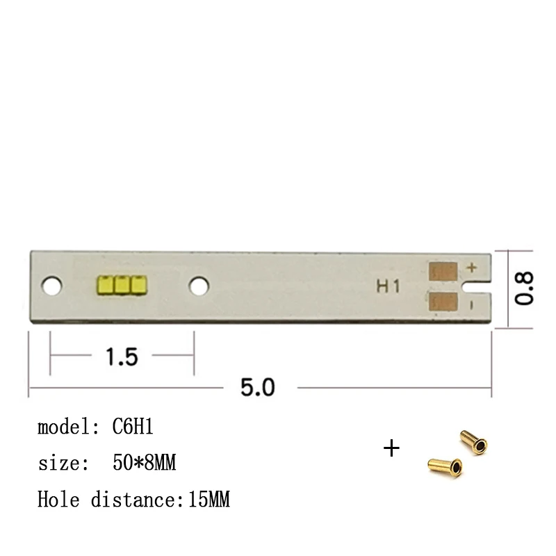 2pcs car special light source board C6/F2 H1/H4/H7 stickers 2016 lamp beads 5 watts spot direct sales