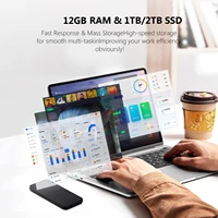Xiaman Ultra Slim Windows 11 Laptop Computer 14.1" 12GB RAM 1TB SSD Intel Atom A3950 Notebook 1920*1080 Office Study Computer PC 3