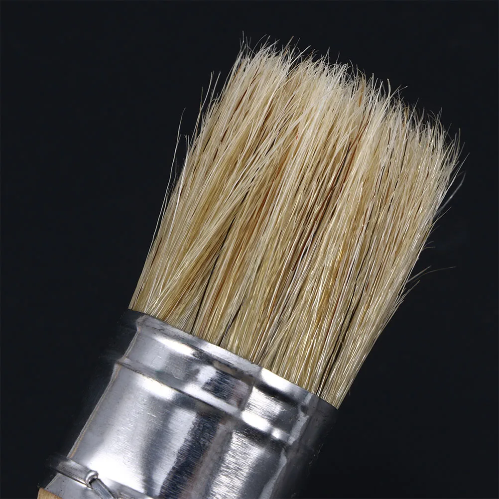

2 pcs Head Paint Brush Wood Handle For Acrylic Oil Watercolor Varnishes Art Craft Professional Paint Bristle Painting Tool