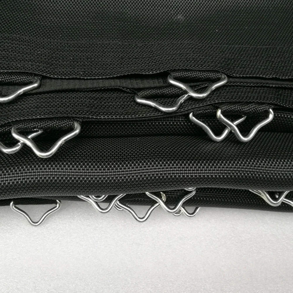 

50 Sets Triangle Ring Fastener Trampoline Buckle Replacement Repair Parts Galvanized Steel Wire Accessories