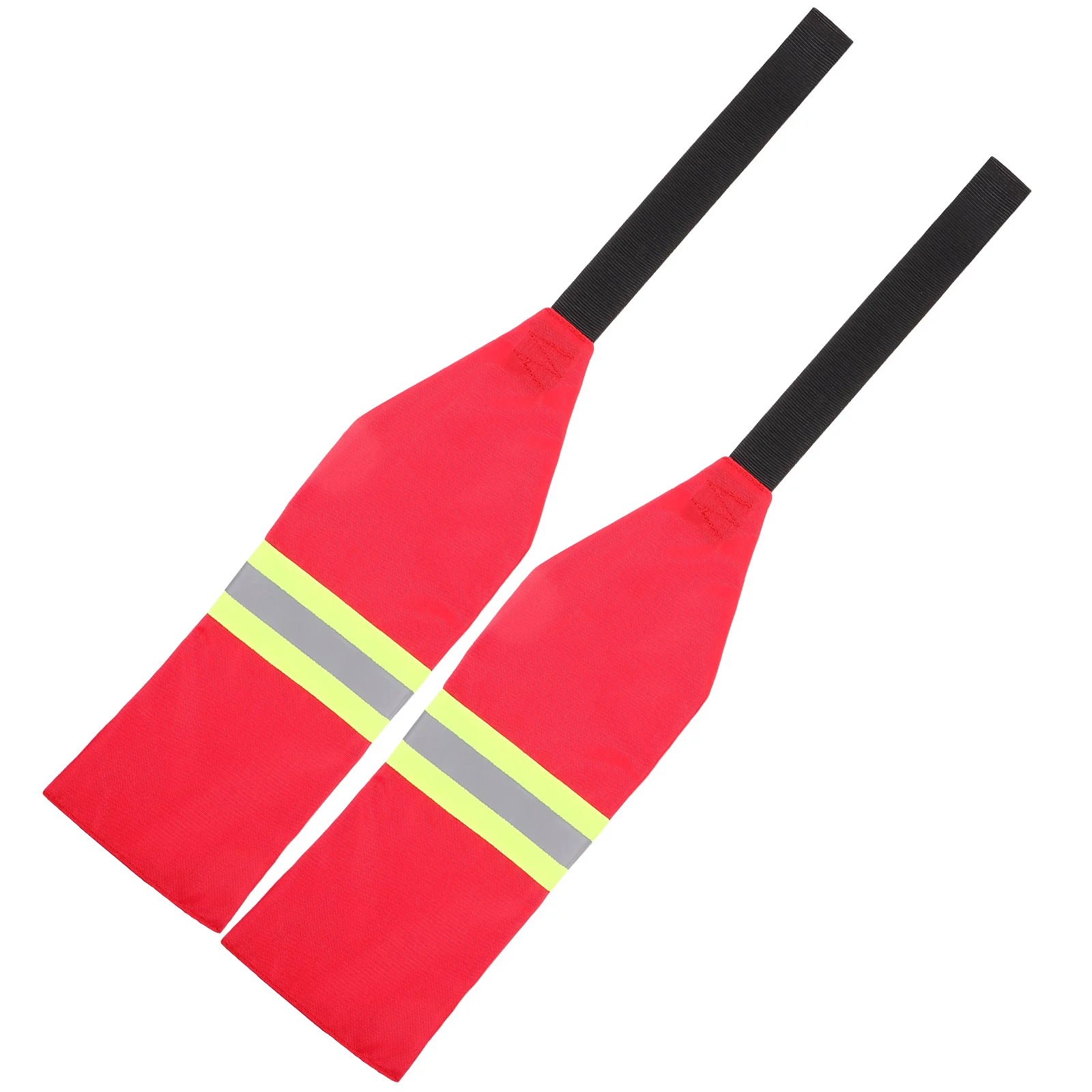 

2 Pcs Kayak Safety Flag Boat Accessories DIY Reflective 2pcs (red Horizontal Strips) Truck Canoe Accessory Oxford Fabric
