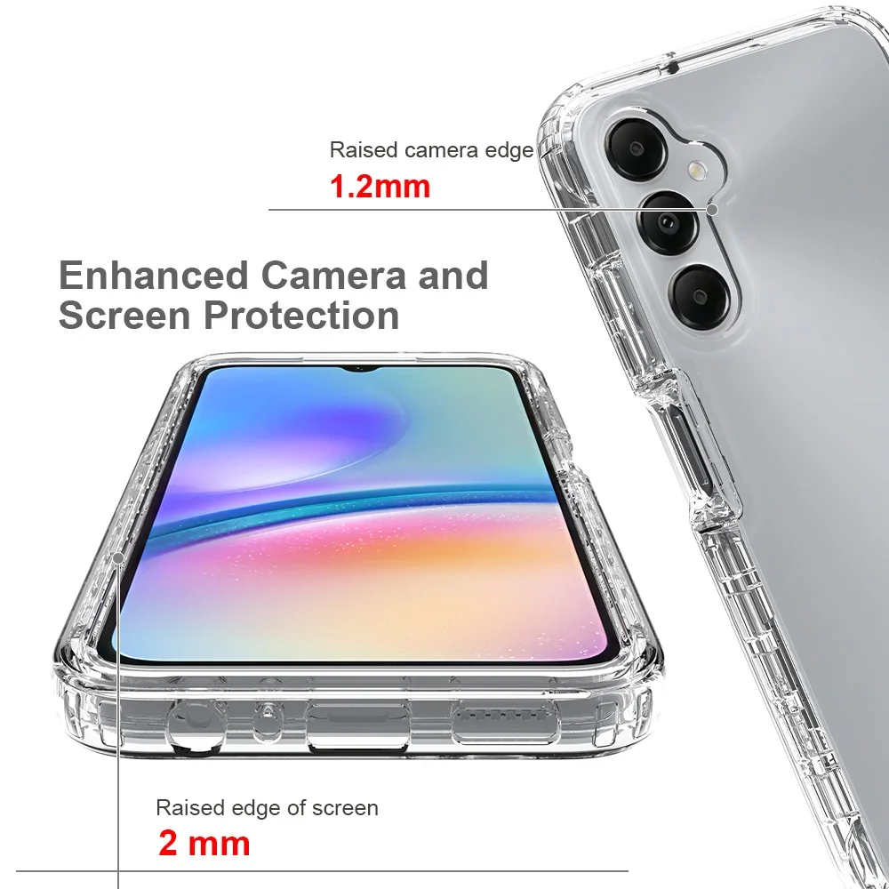 Clear Protective Armor Case for Samsung Galaxy A55 5G A15 A16 A35 A14 A34 A54 A33 A53 A73 A52 A72 Cases for Samsung A55 A 55 35