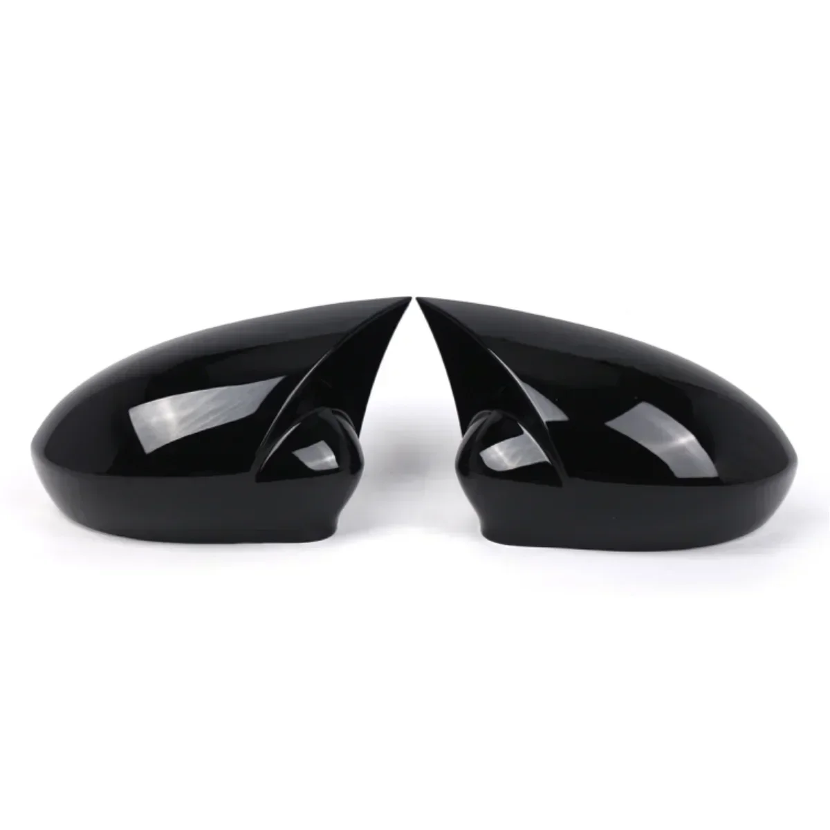 Pair Side Wing Mirror Cover For Fiat GRANDE PUNTO DAL 2005-2018/EVO DAL 2009-2012 Glossy Black Door  Wing Mirror Cap Cover